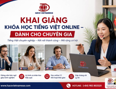 KHAI GIẢNG KHÓA HỌC TIẾNG VIỆT ONLINE – DÀNH CHO CHUYÊN GIA