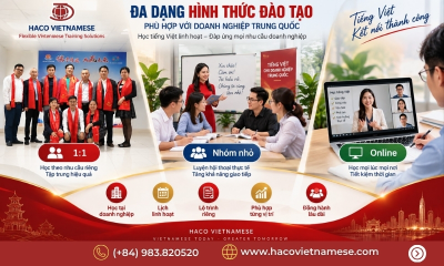 Đăng ký học tiếng Việt – Trung cho nhân sự công ty Trung Quốc | HACO Vietnamese