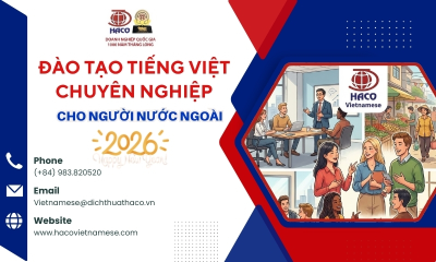 Đào Tạo Tiếng Việt Chuyên Nghiệp Cho Người Nước Ngoài 2026