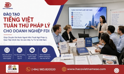 Đào tạo tiếng Việt tuân thủ pháp lý cho doanh nghiệp FDI | HACO Vietnamese