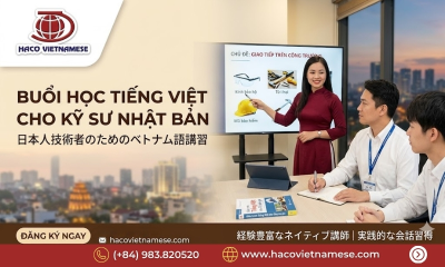 Dạy tiếng Việt cho kỹ sư Nhật Bản tại Từ Sơn Bắc Ninh