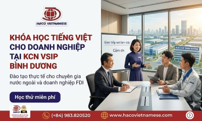 Khóa học tiếng Việt cho doanh nghiệp tại KCN VSIP Bình Dương