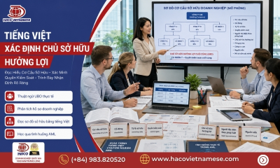 Tiếng Việt cho chuyên viên chống rửa tiền AML