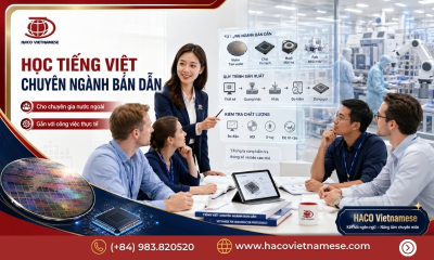 Tiếng Việt ngành bán dẫn cho người nước ngoài tại HACO Vietnamese
