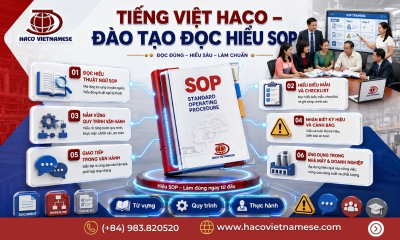 Tiếng Việt HACO – Đào Tạo Đọc Hiểu Sổ Tay Vận Hành SOP