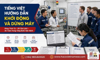 Tiếng Việt Hướng Dẫn Vận Hành Máy Móc Thiết Bị Cho Người Nước Ngoài