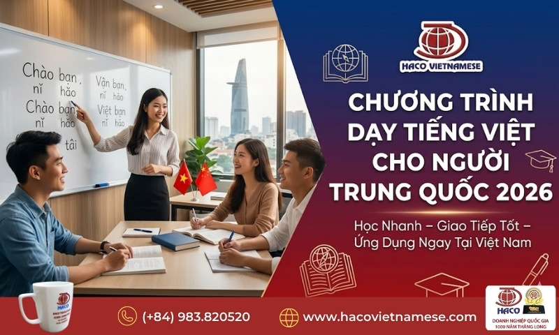 Chương trình dạy tiếng Việt cho người Trung Quốc