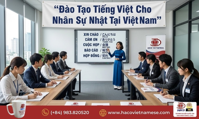 Đào tạo tiếng Việt cho nhân sự Nhật tại Việt Nam
