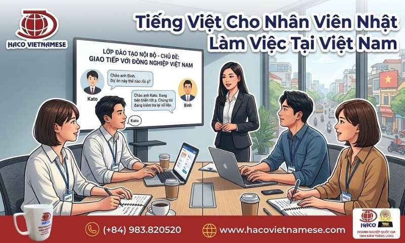 Đào tạo tiếng Việt cho nhân sự Nhật tại Việt Nam