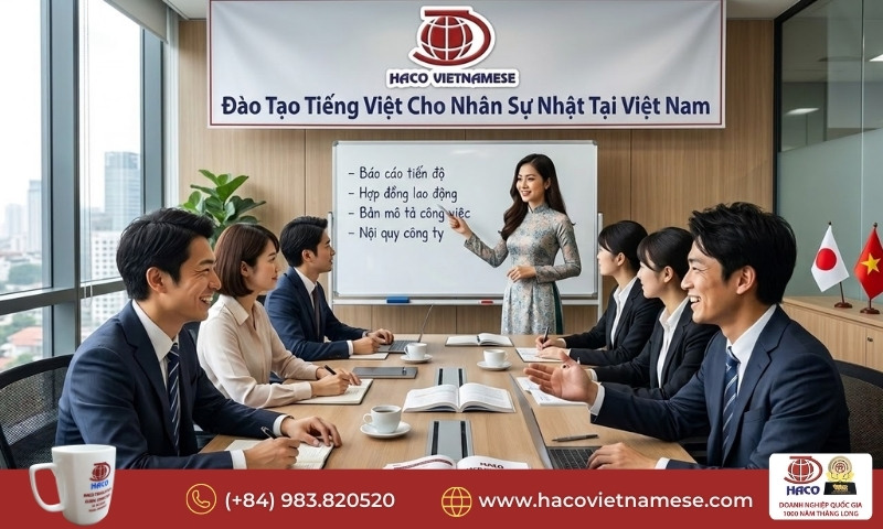 Đào tạo tiếng Việt cho nhân sự Nhật tại Việt Nam