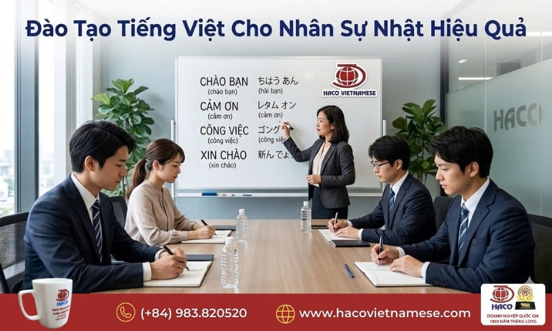Đào tạo tiếng Việt cho nhân sự Nhật tại Việt Nam