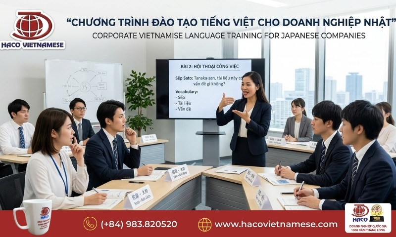 Đào tạo tiếng Việt cho nhân sự Nhật tại Việt Nam