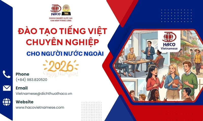 Đào Tạo Tiếng Việt Chuyên Nghiệp Cho Người Nước Ngoài