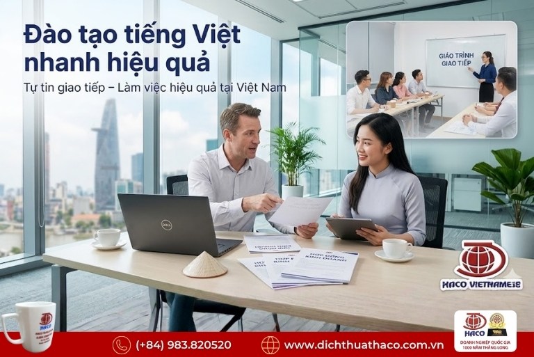 Đào tạo tiếng Việt nhanh hiệu quả