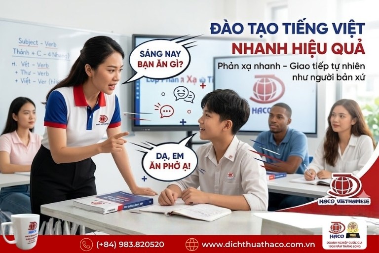 Đào tạo tiếng Việt nhanh hiệu quả