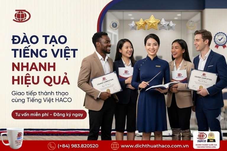Đào tạo tiếng Việt nhanh hiệu quả