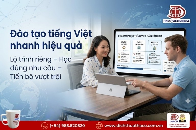 Đào tạo tiếng Việt nhanh hiệu quả