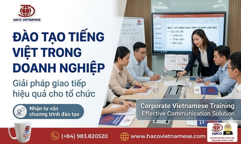 Đào tạo tiếng Việt trong doanh nghiệp