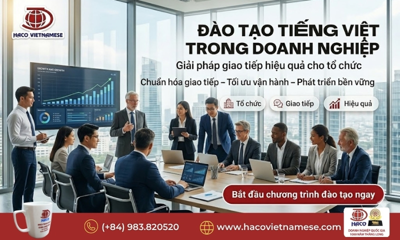 Đào tạo tiếng Việt trong doanh nghiệp