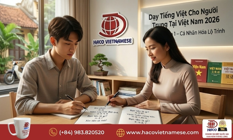 Dạy tiếng Việt cho người Trung tại Việt Nam