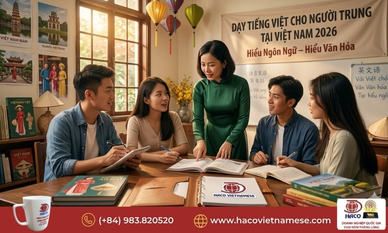 Dạy tiếng Việt cho người Trung tại Việt Nam