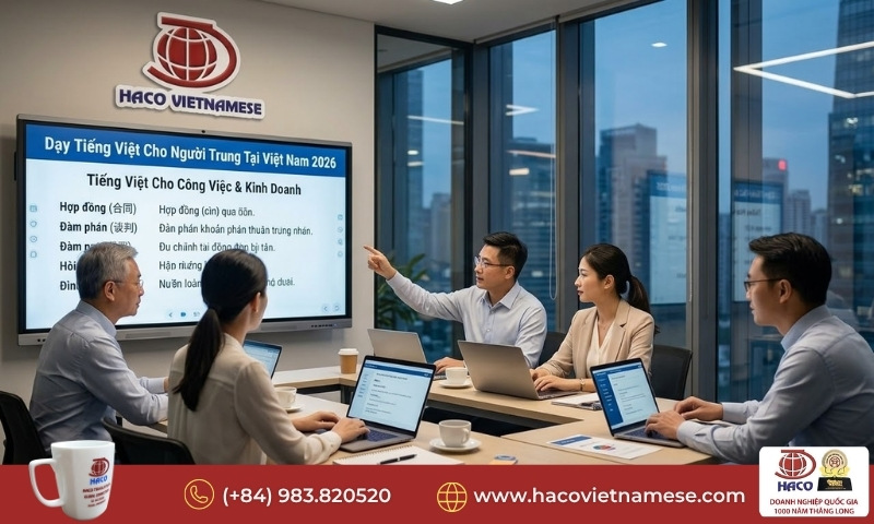 Dạy tiếng Việt cho người Trung tại Việt Nam
