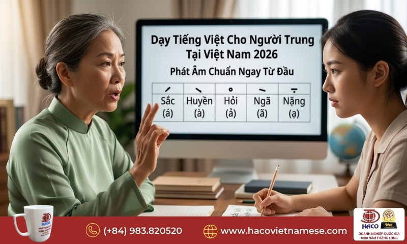 Dạy tiếng Việt cho người Trung tại Việt Nam