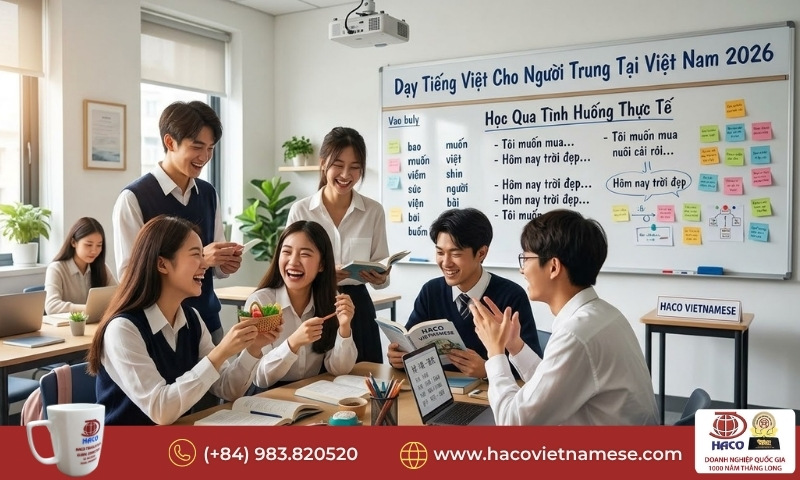 Dạy tiếng Việt cho người Trung tại Việt Nam