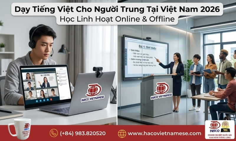 Dạy tiếng Việt cho người Trung tại Việt Nam