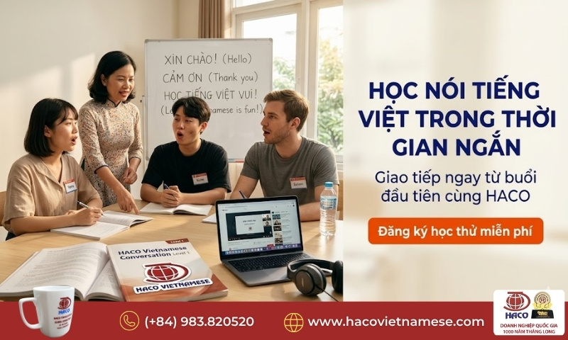Học nói tiếng Việt trong thời gian ngắn 