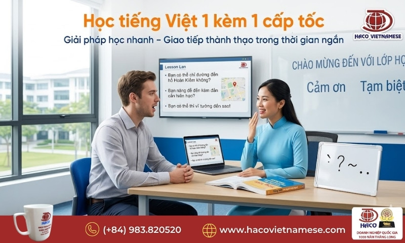 Học tiếng Việt 1 kèm 1 cấp tốc