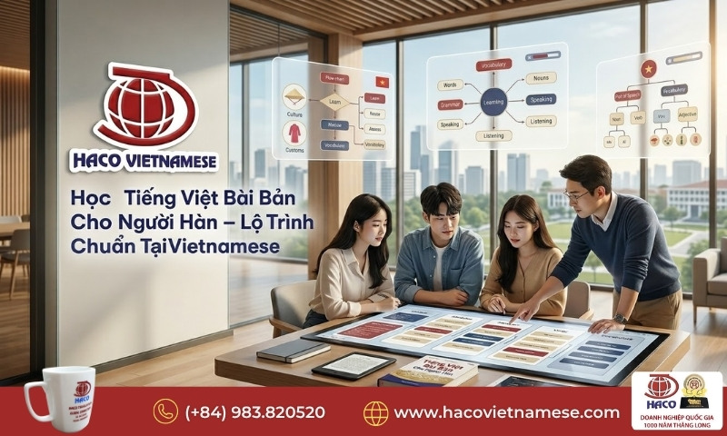 Học Tiếng Việt Bài Bản Cho Người Hàn