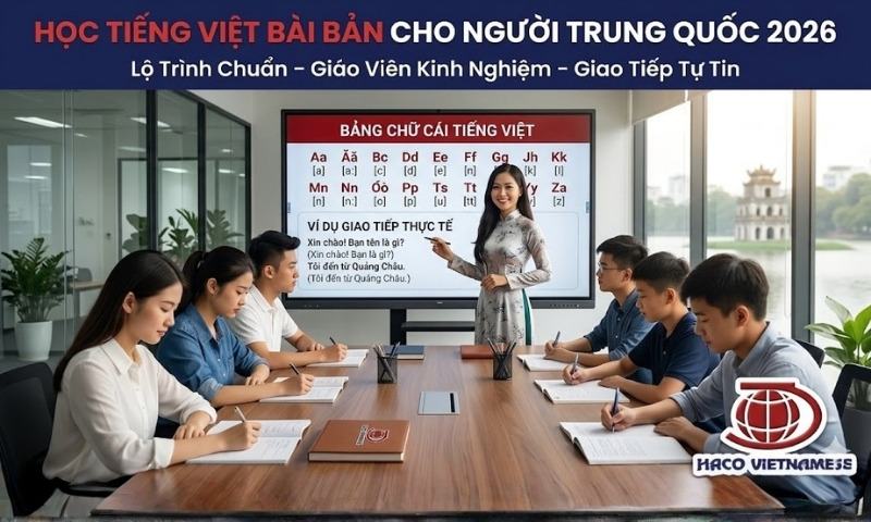 Học tiếng Việt bài bản cho người Trung Quốc