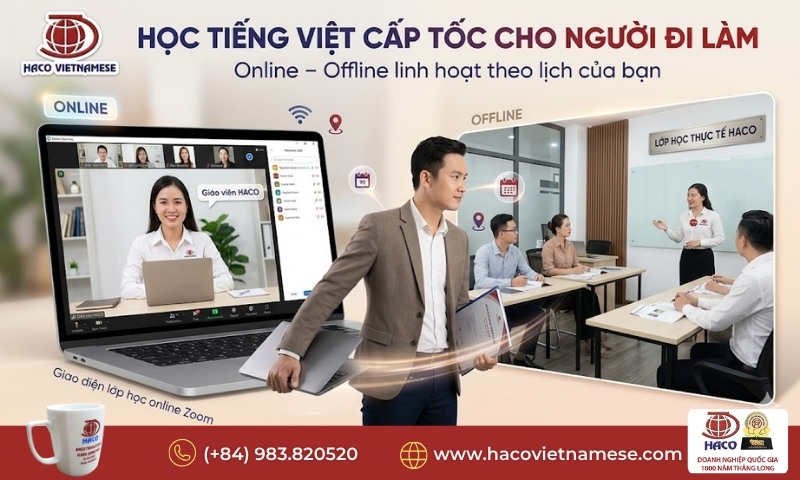 Học tiếng Việt cấp tốc cho người đi làm