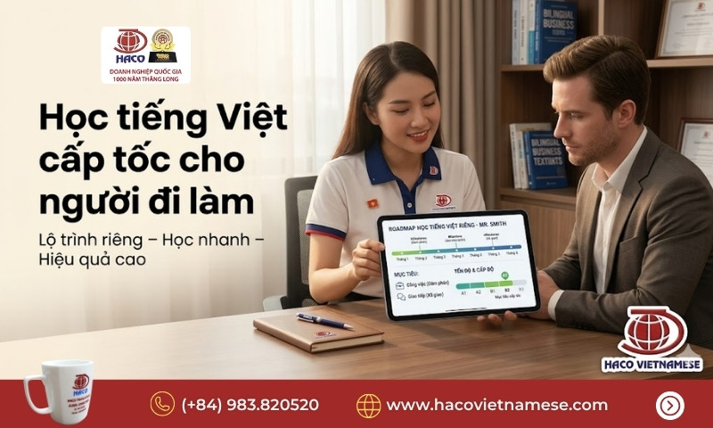 Học tiếng Việt cấp tốc cho người đi làm