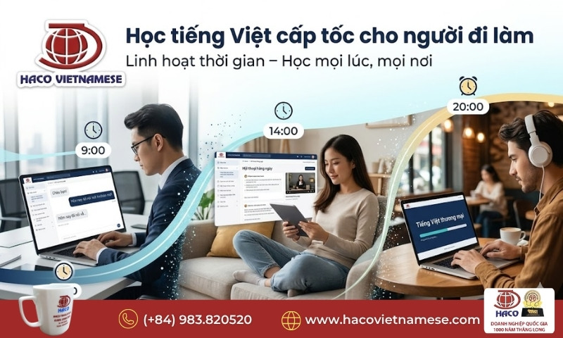 Học tiếng Việt cấp tốc cho người đi làm