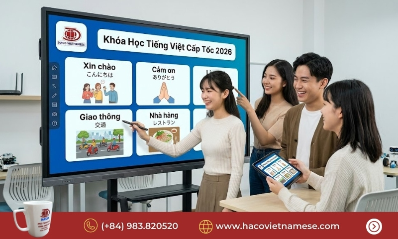 Học tiếng Việt cấp tốc cho người Nhật