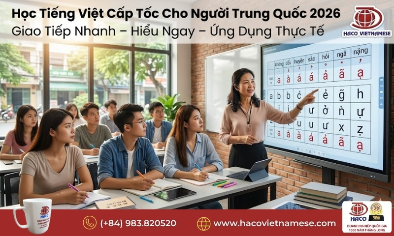 Học tiếng Việt cấp tốc cho người Trung Quốc