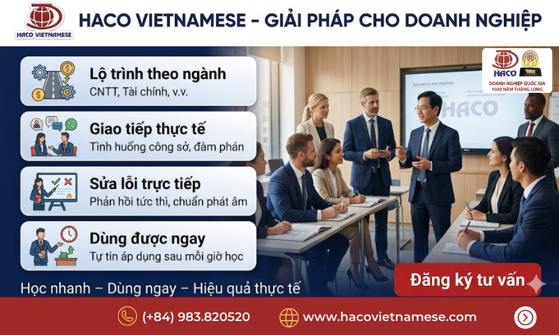 Học tiếng Việt cho công việc kinh doanh