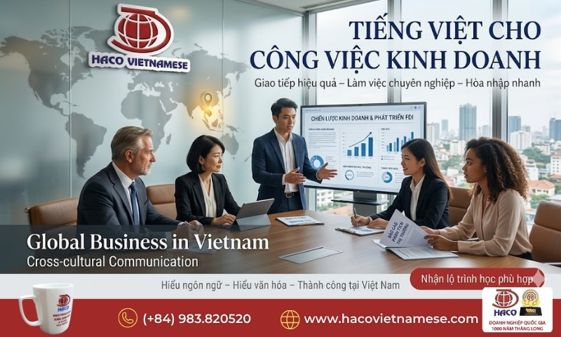 Học tiếng Việt cho công việc kinh doanh