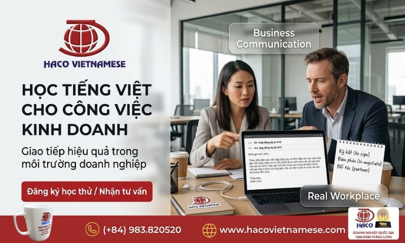 Học tiếng Việt cho công việc kinh doanh