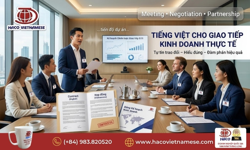 Học tiếng Việt cho công việc kinh doanh