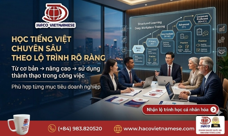 Học tiếng Việt chuyên sâu công việc 