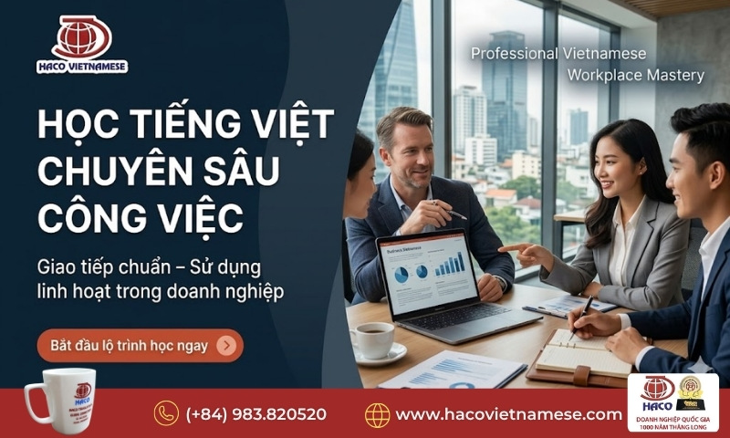 Học tiếng Việt chuyên sâu công việc 