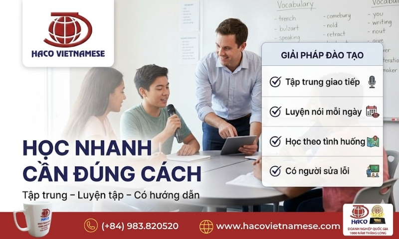 Học tiếng Việt hiệu quả trong 1–3 tháng