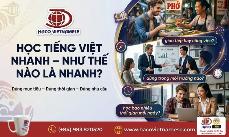 Học tiếng Việt nhanh nhất tại Việt Nam