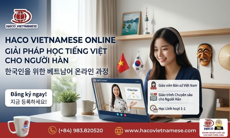Học Tiếng Việt Online Cho Người Hàn