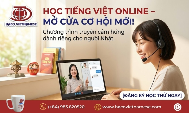 Học tiếng Việt online cho người Nhật 
