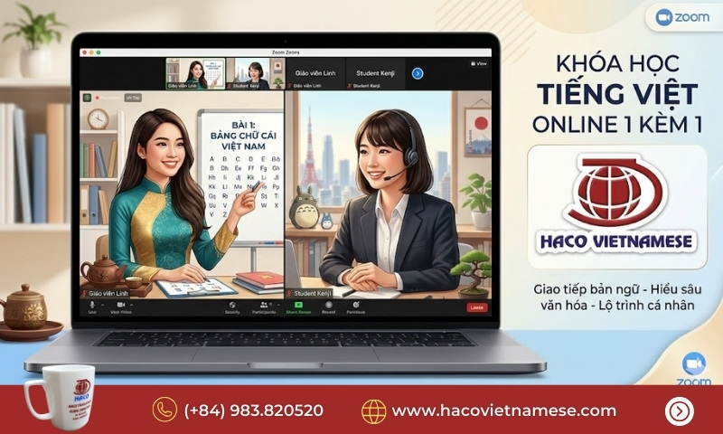Học tiếng Việt online cho người Nhật 