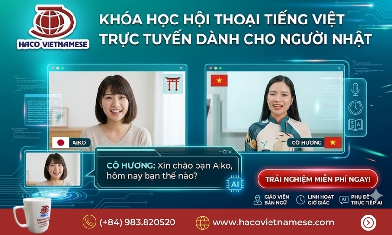 Học tiếng Việt online cho người Nhật 
